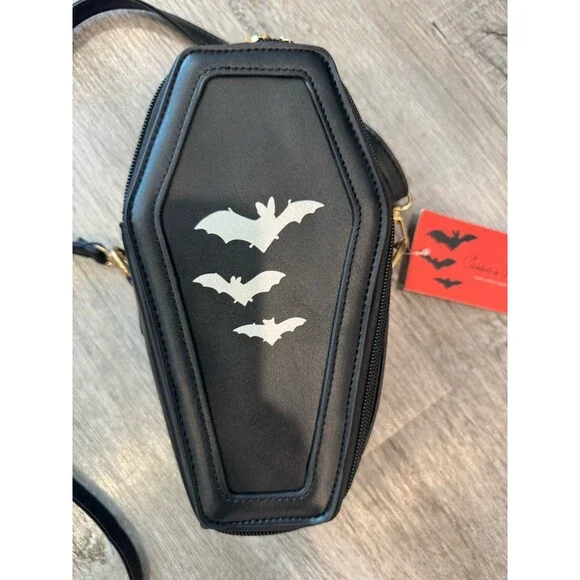 Coffin Shaped Purse Once Upon A Book Club - Picture 3 of 5